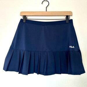 Fila Women's Navy Pleated Tennis Skirt